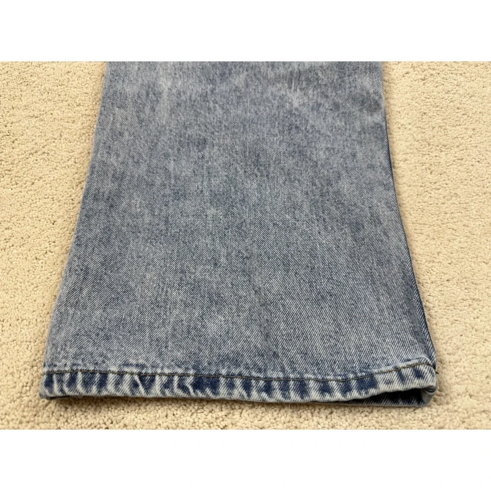 Love Soho High-Waisted Wide Leg Acid Wash Blue Jeans Women's Sz 7 (29x30) #1476